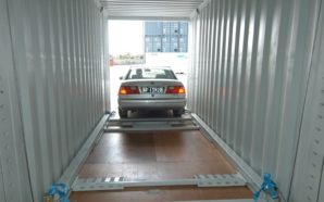Trans-Rack Biltransportvogn container